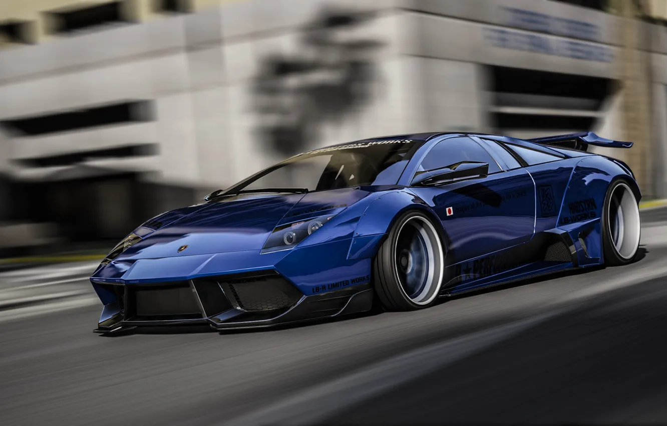 Photo wallpaper speed, Lamborghini, GTA, Grand Theft Auto V