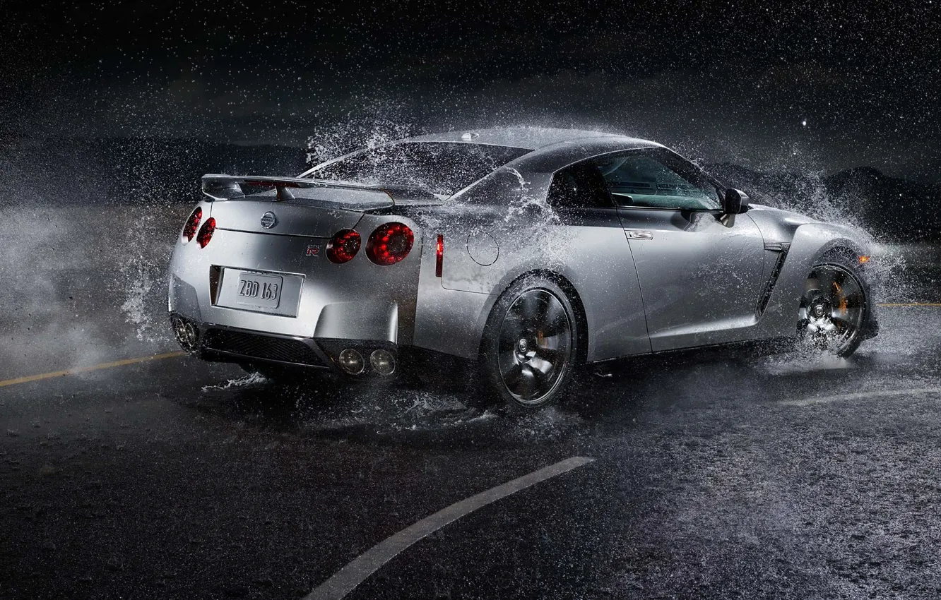 Photo wallpaper Water, Nissan, GTR