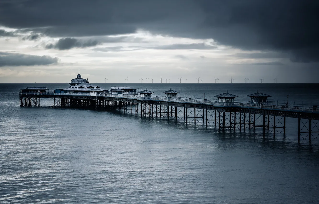 Photo wallpaper Wales, United Kingdom, Llandudno, Llandudno Pier