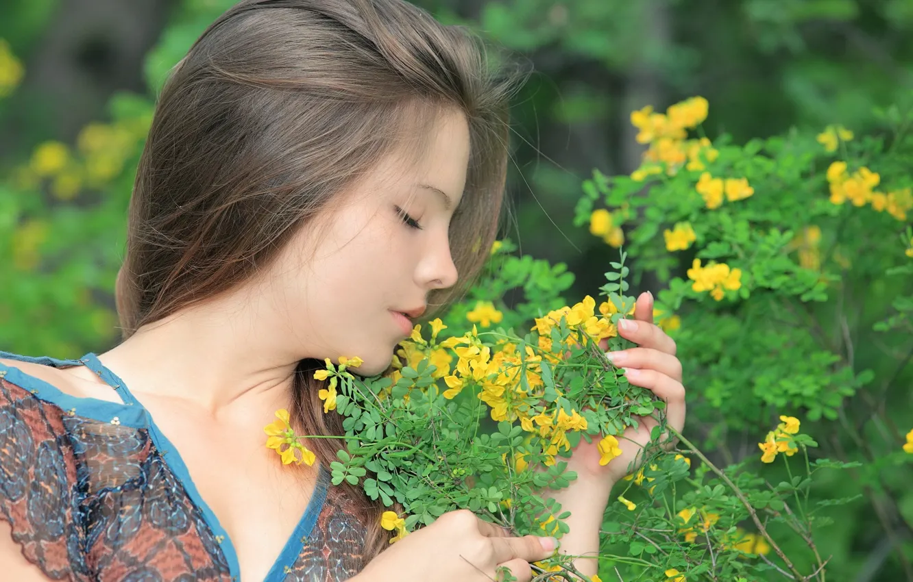 Photo wallpaper girl, model, Elena, posing, Elena M