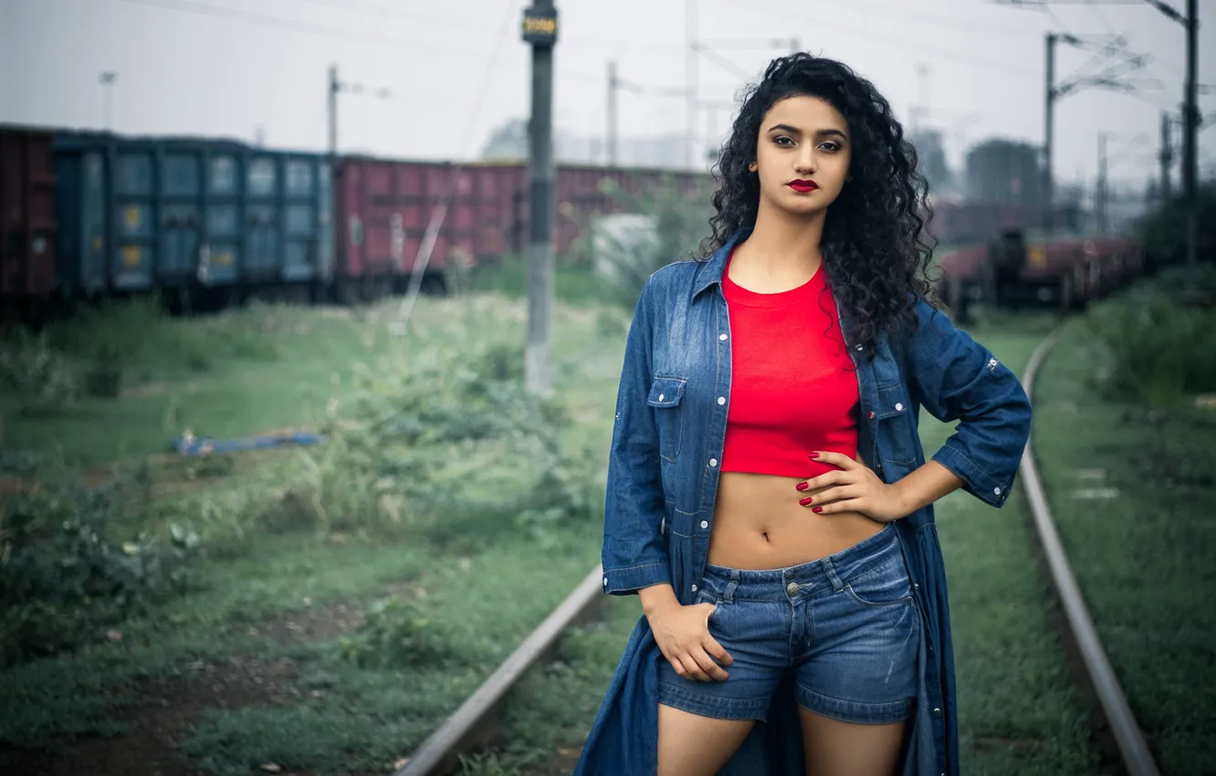 Photo wallpaper girl, hot, sexy, eyes, smile, beautiful, figure, model