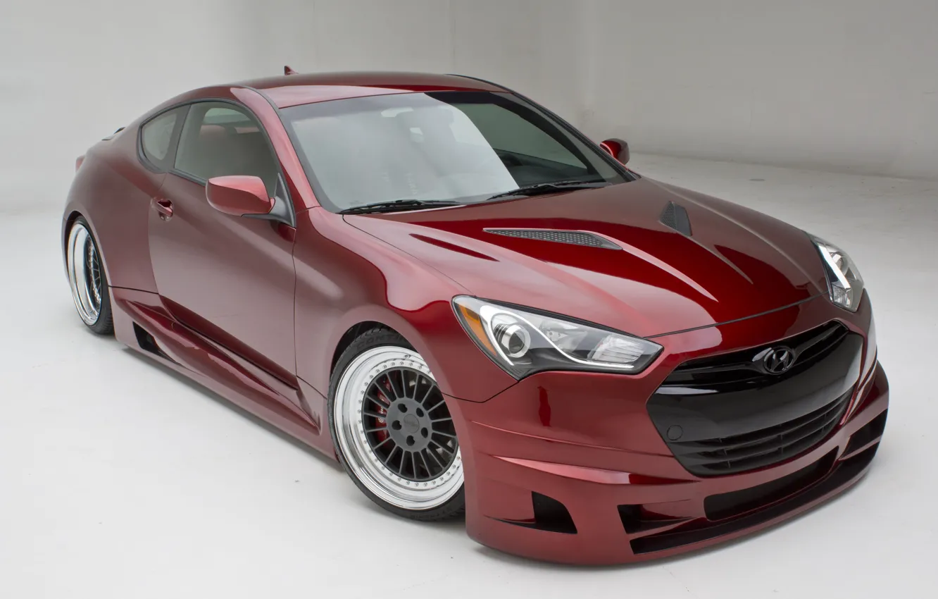 Photo wallpaper Hyundai, cars, Coupe, tuning, Genesis