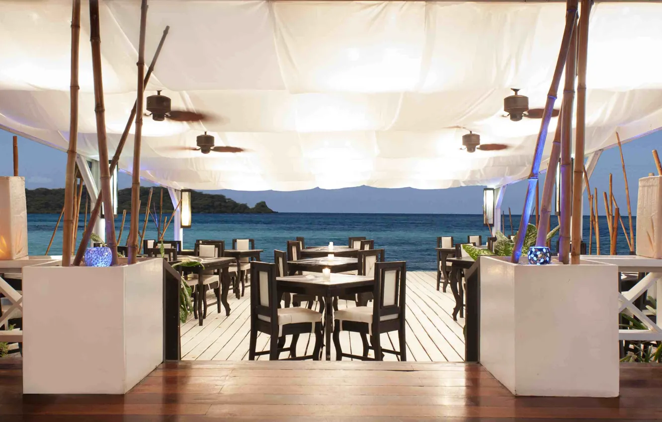 Photo wallpaper design, style, interior, Panama, seafood, restaurant El Limbo