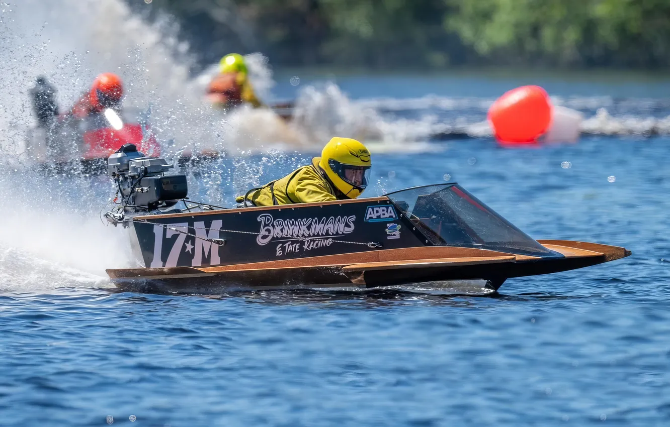 Photo wallpaper race, boat, speed