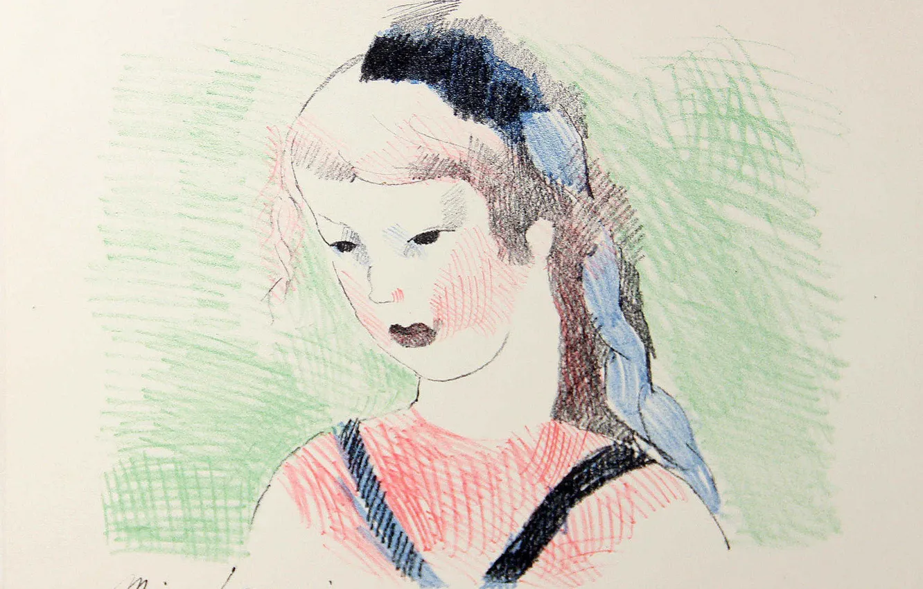 Photo wallpaper Alice in Wonderland, 1930, Marie Laurencin, (illustration), color lithograph