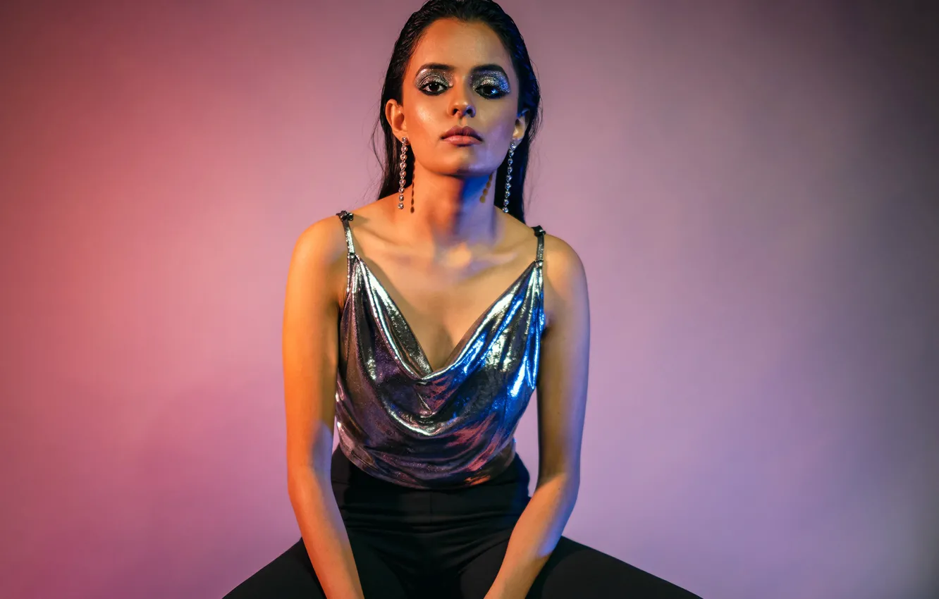 Photo wallpaper girl, hot, sexy, eyes, smile, beautiful, figure, model