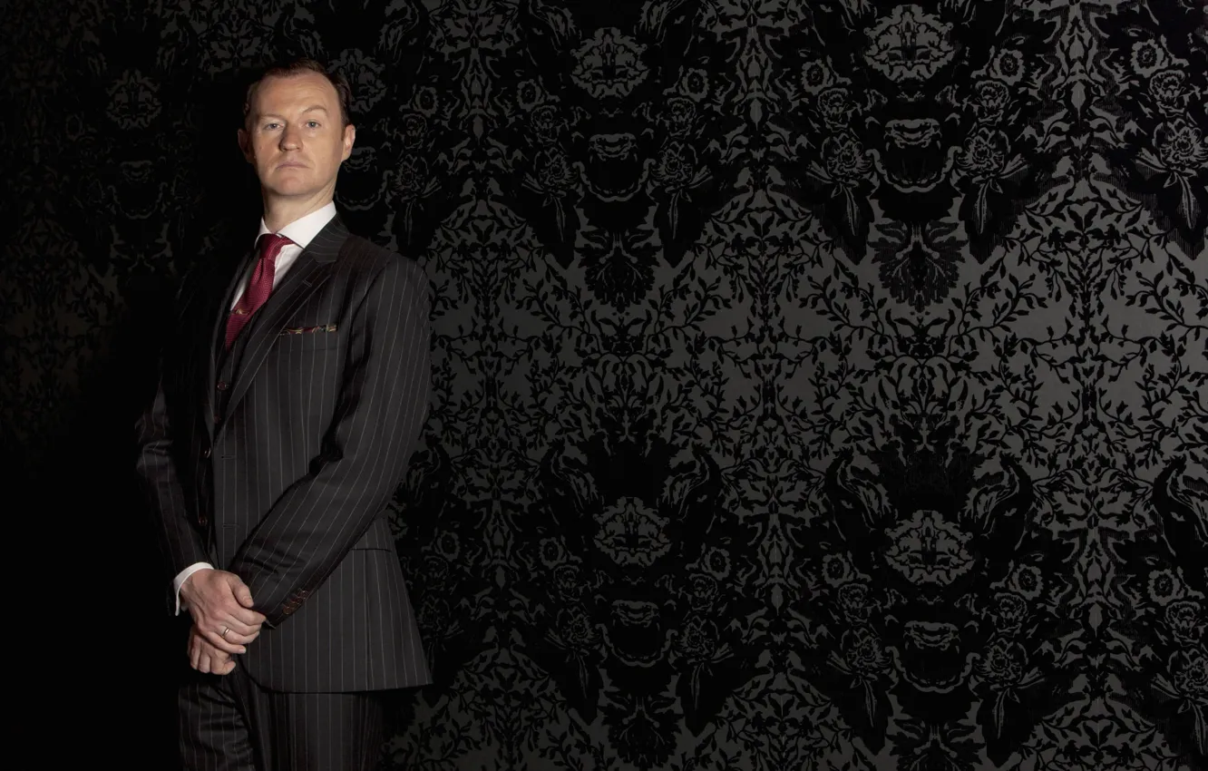 Photo wallpaper wall, Wallpaper, Sherlock, Mark Gatiss, Mycroft Holmes, Sherlock BBC, Sherlock (TV series)