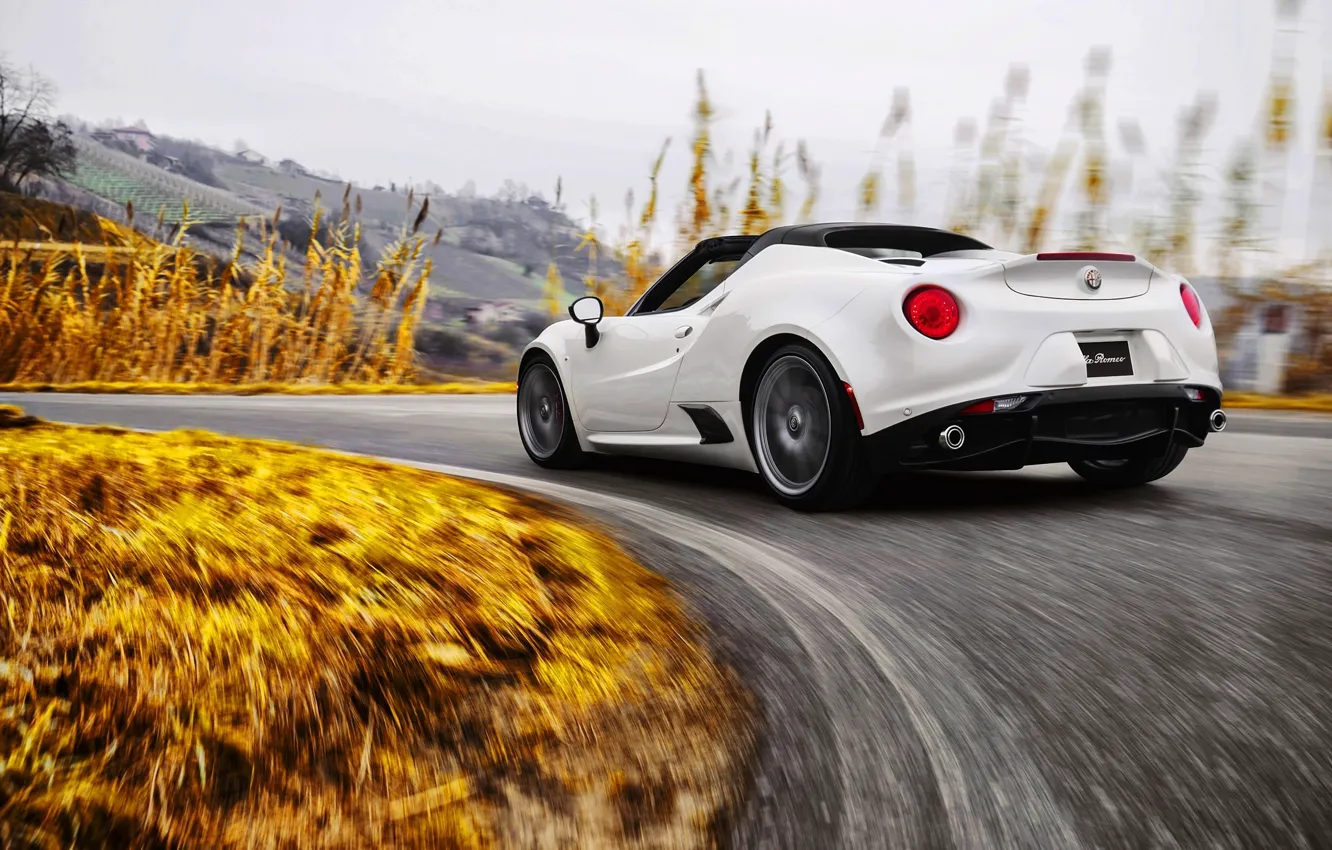 Photo wallpaper Alfa Romeo 4C, Alfa Spider, Alfa 4c, Alfa 4C 2015, Alfa Romeo 4C SPIDER