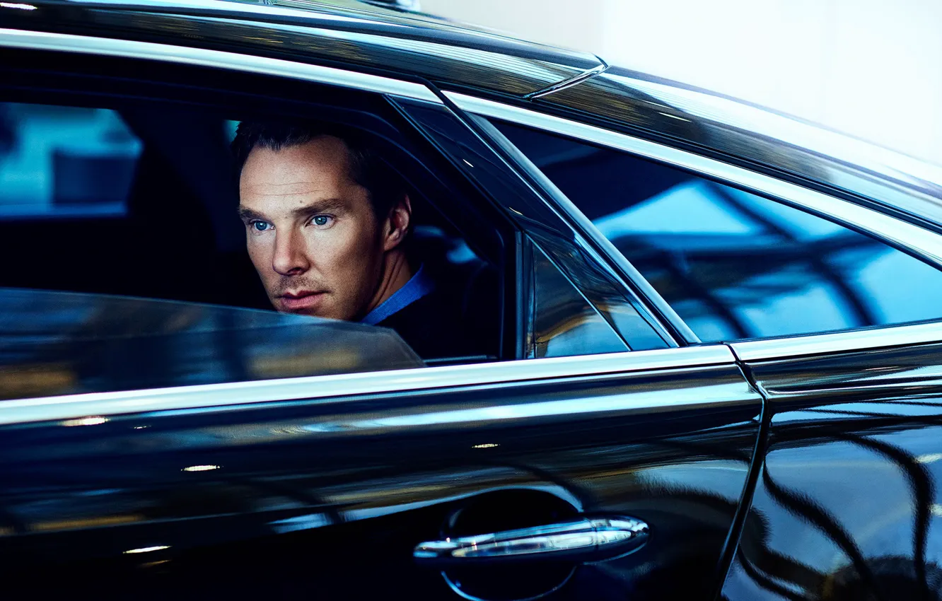 Photo wallpaper male, car, Benedict Cumberbatch, Benedict Cumberbatch
