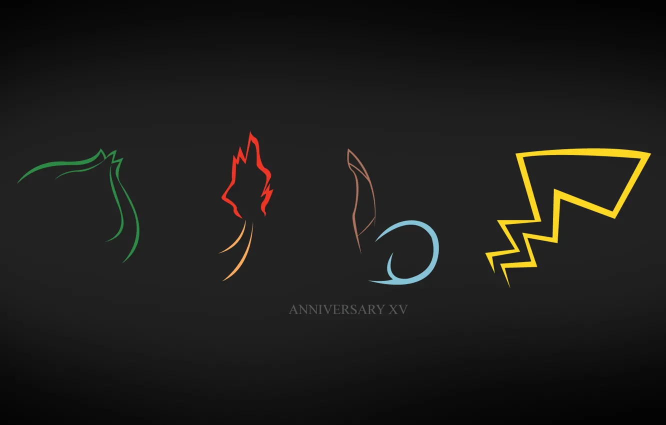 Photo wallpaper pokemon, charmander fire, Pikachu, tails pokemon, bulbasaur, squirtle