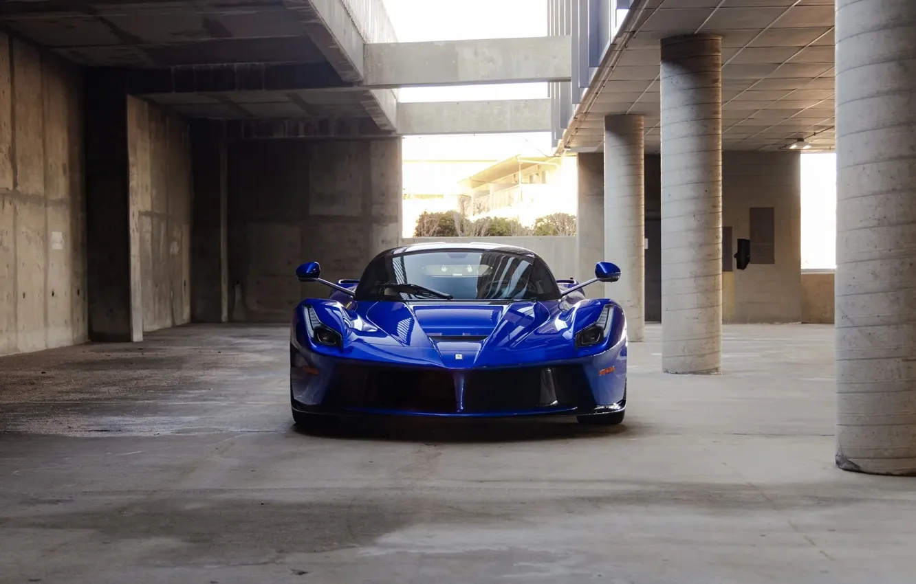 Photo wallpaper Blue, LaFerrari, Front view