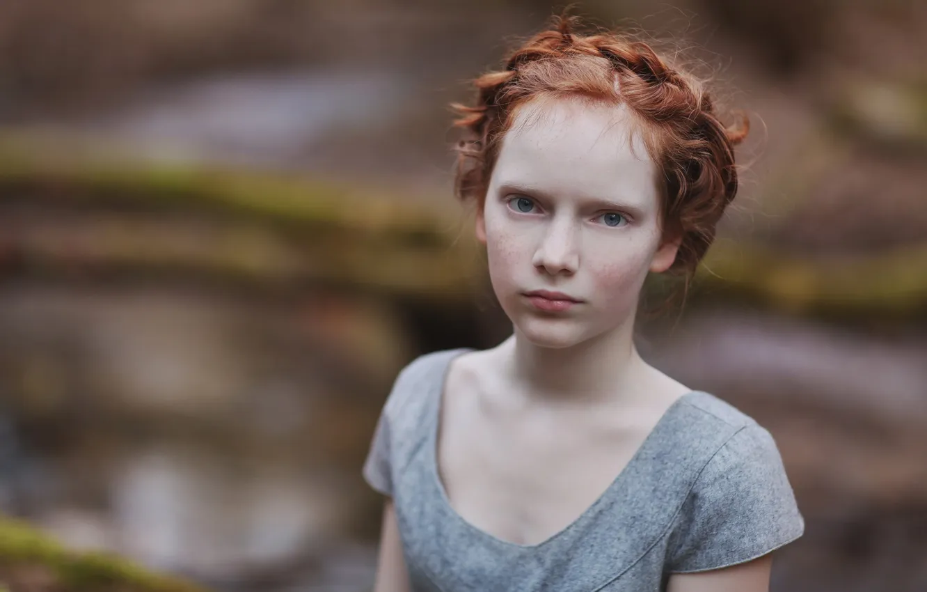 Photo wallpaper look, mood, girl