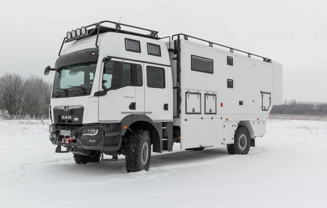 Photo wallpaper MAN, motorhome, 4X4, TGM 18.320