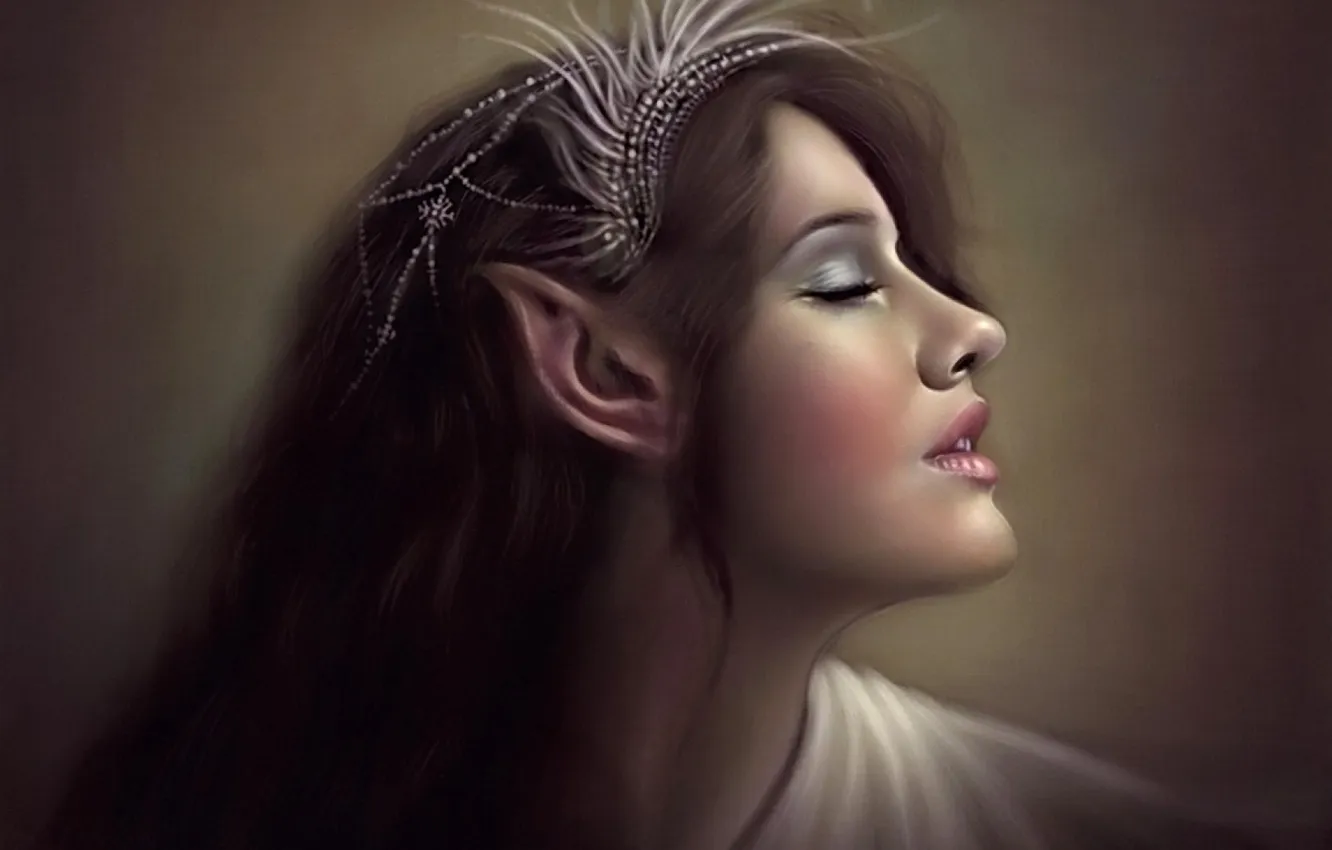 Photo wallpaper elf, art, profile, elf, ears