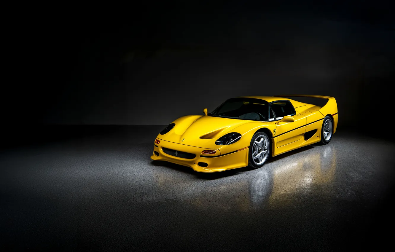Photo wallpaper Ferrari, sports car, convertible, exterior, 1995, F50, Ferrari F50