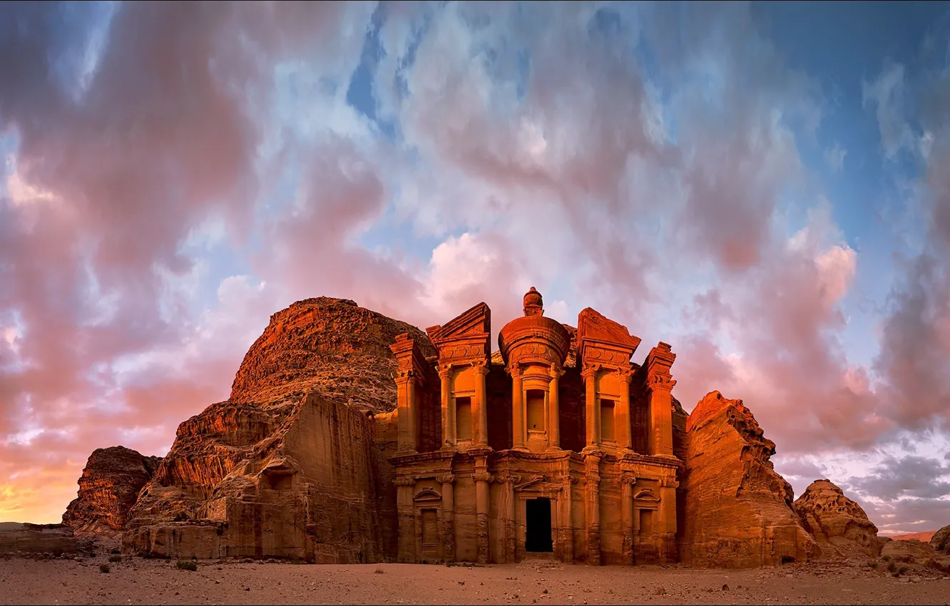 Photo wallpaper nature, view, nature, history, Jordan, history, Jordan, arhitecture