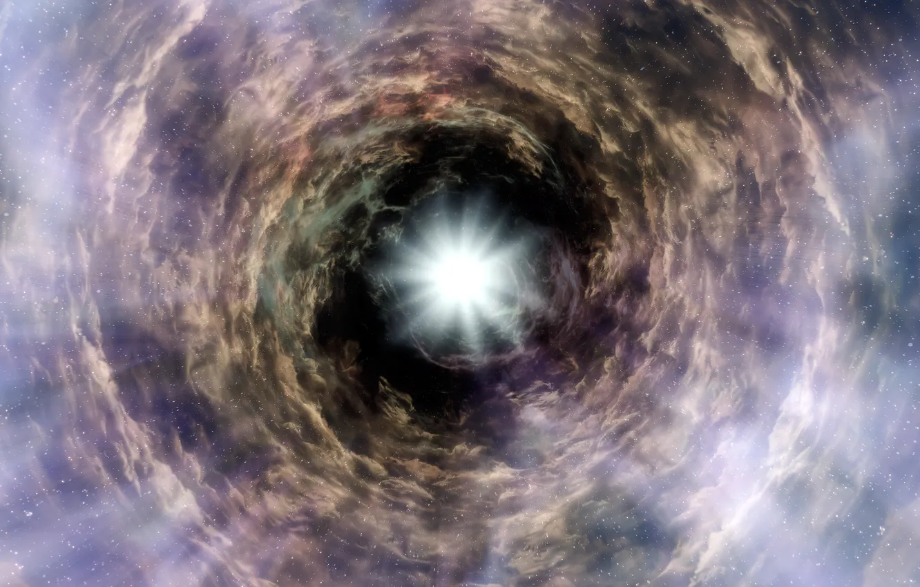 Photo wallpaper space, game, glow, Skyrim