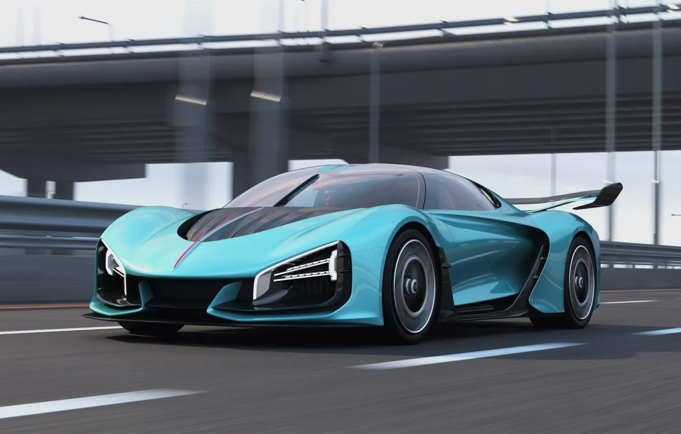 Photo wallpaper supercar, hypercar, 2020, HongQi S9, Hongqi