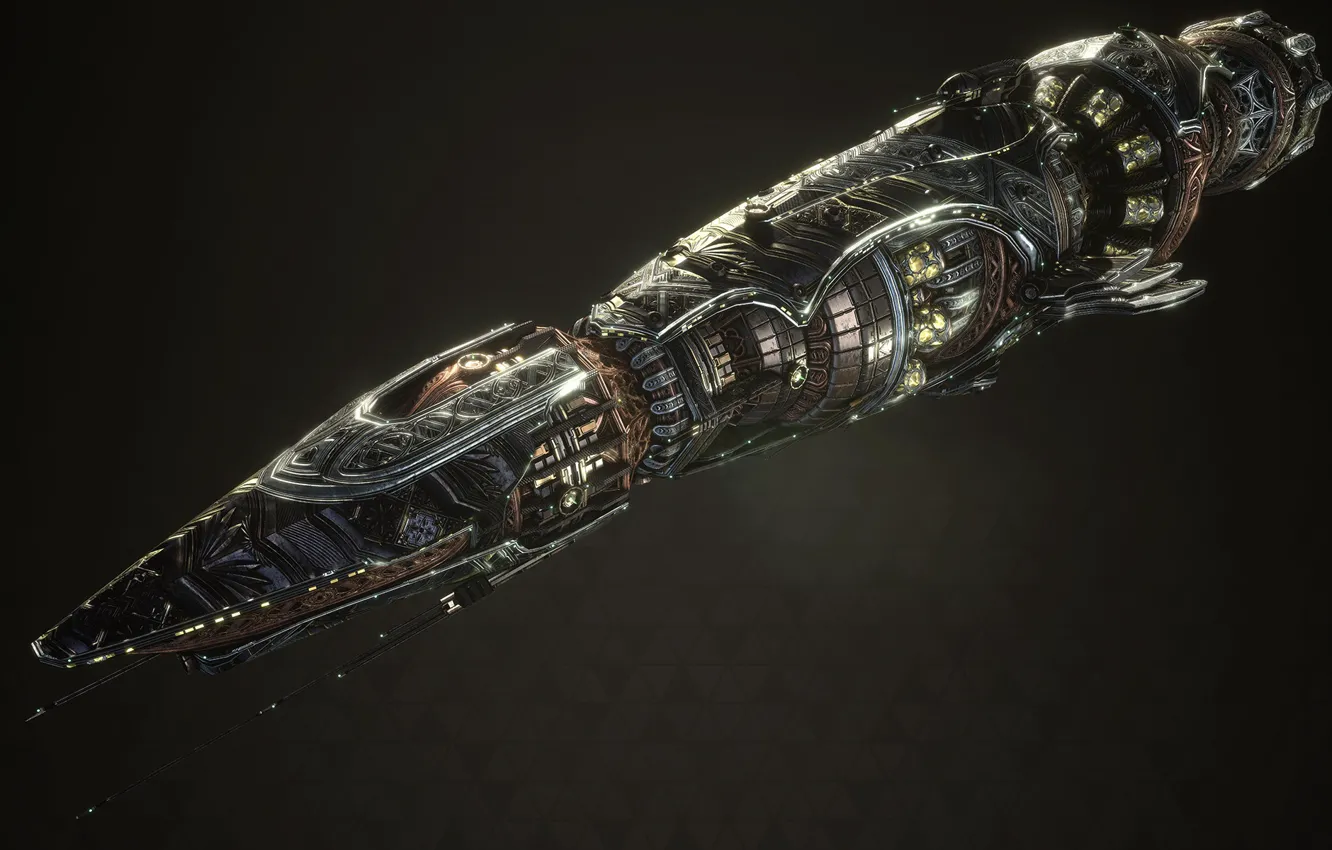 Photo wallpaper design, transport, ship, USR Charon, Fractured Space (Halloween Ultimate)