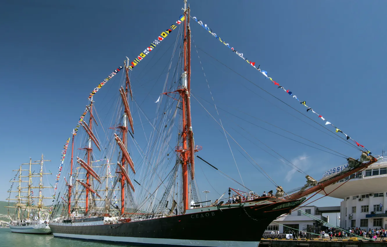 Photo wallpaper sailboats, Hope, Sedov