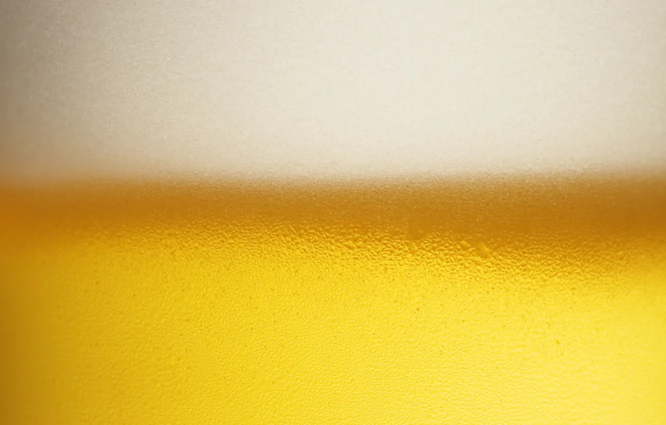 Photo wallpaper white, drops, yellow, bubbles, beer