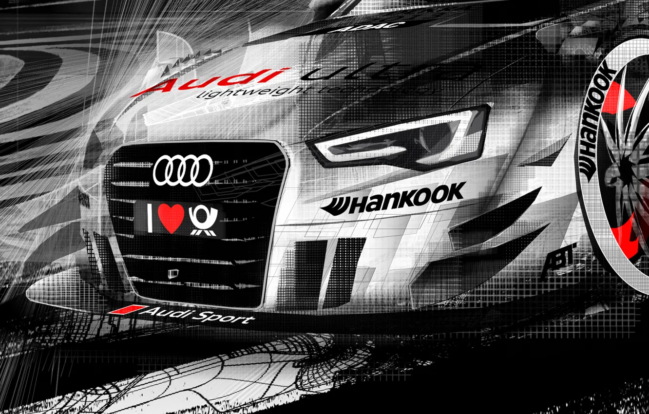 Photo wallpaper Audi, figure, DTM, motorsport, audi rs5 dtm 2013
