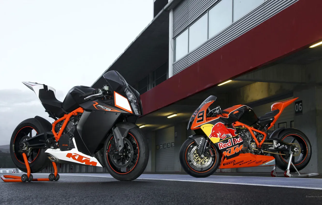 Photo wallpaper orange, black, KTM, spotrebice