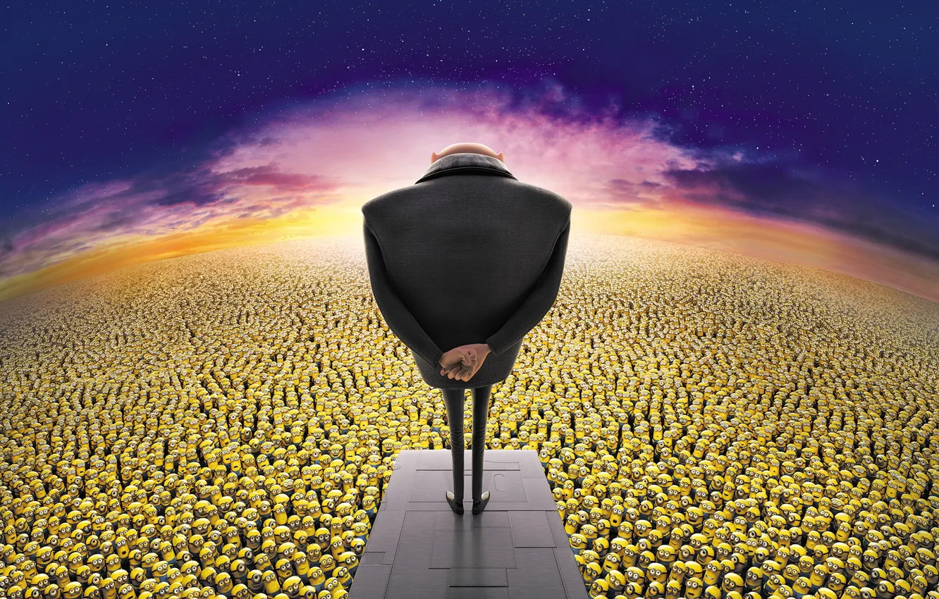 Photo wallpaper Despicable Me 2, 2013, minion, Despicable Me 2, GRU