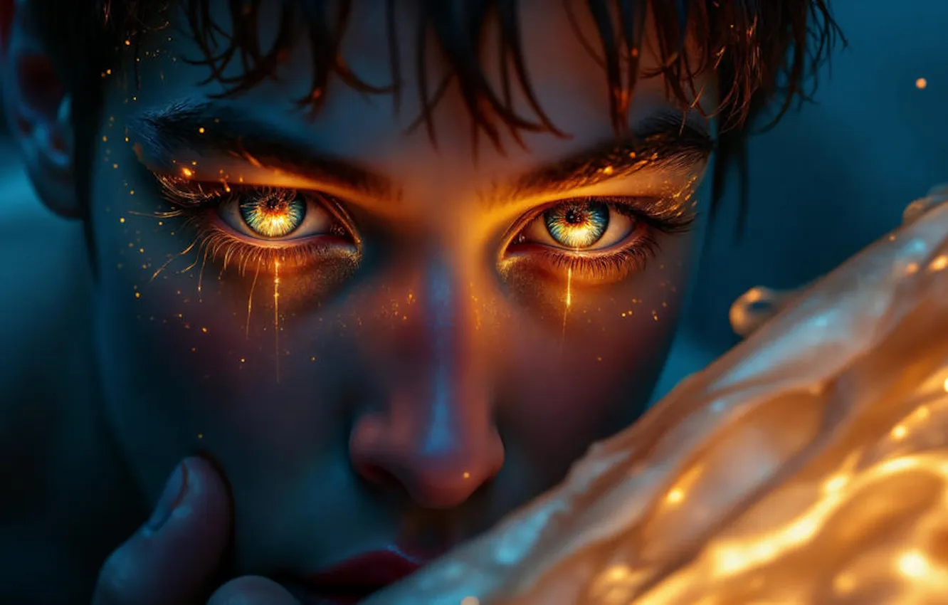 Photo wallpaper beautiful, Javier Lewesma ditmvto, eyes, face