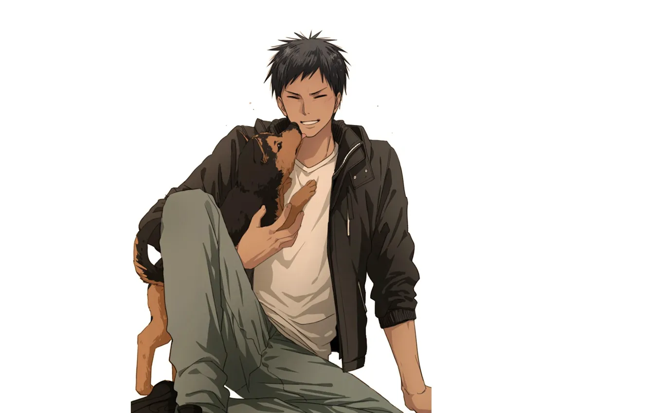 Photo wallpaper dog, guy, Kuroko's basketball, Amine Dykes, Kuroko no baske