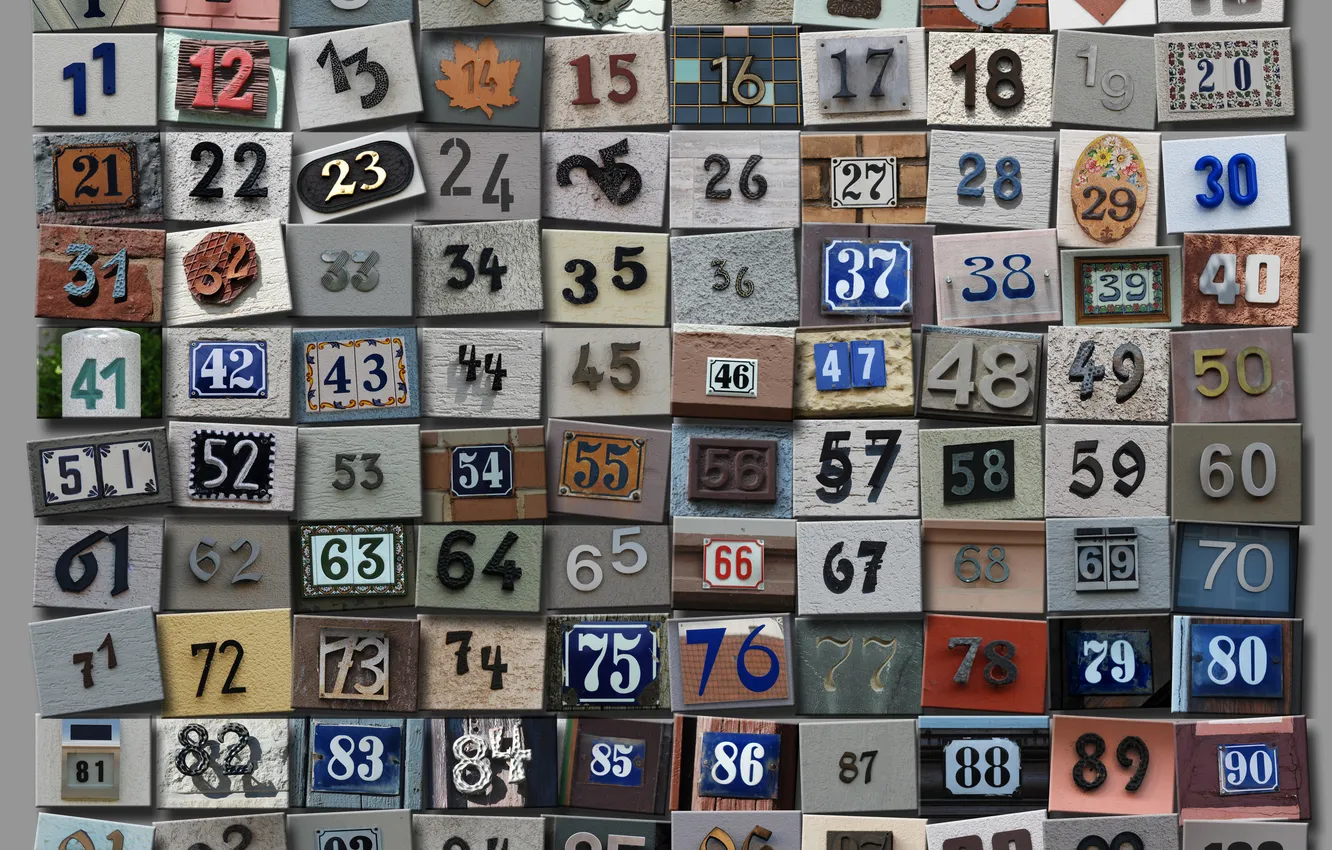 Photo wallpaper room, figures, card