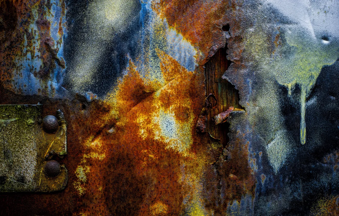 Photo wallpaper wall, Color, rust