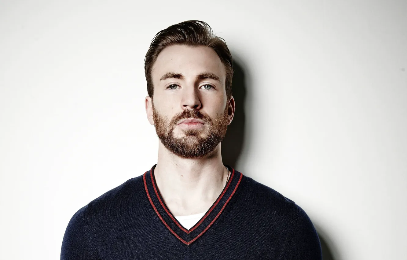Photo wallpaper look, pose, actor, beard, Chris Evans, Chris Evans