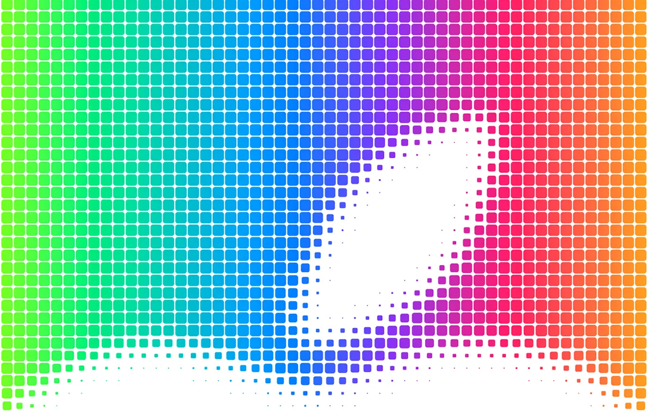 Photo wallpaper computer, apples, color, apple, rainbow, mac, phone, gadget