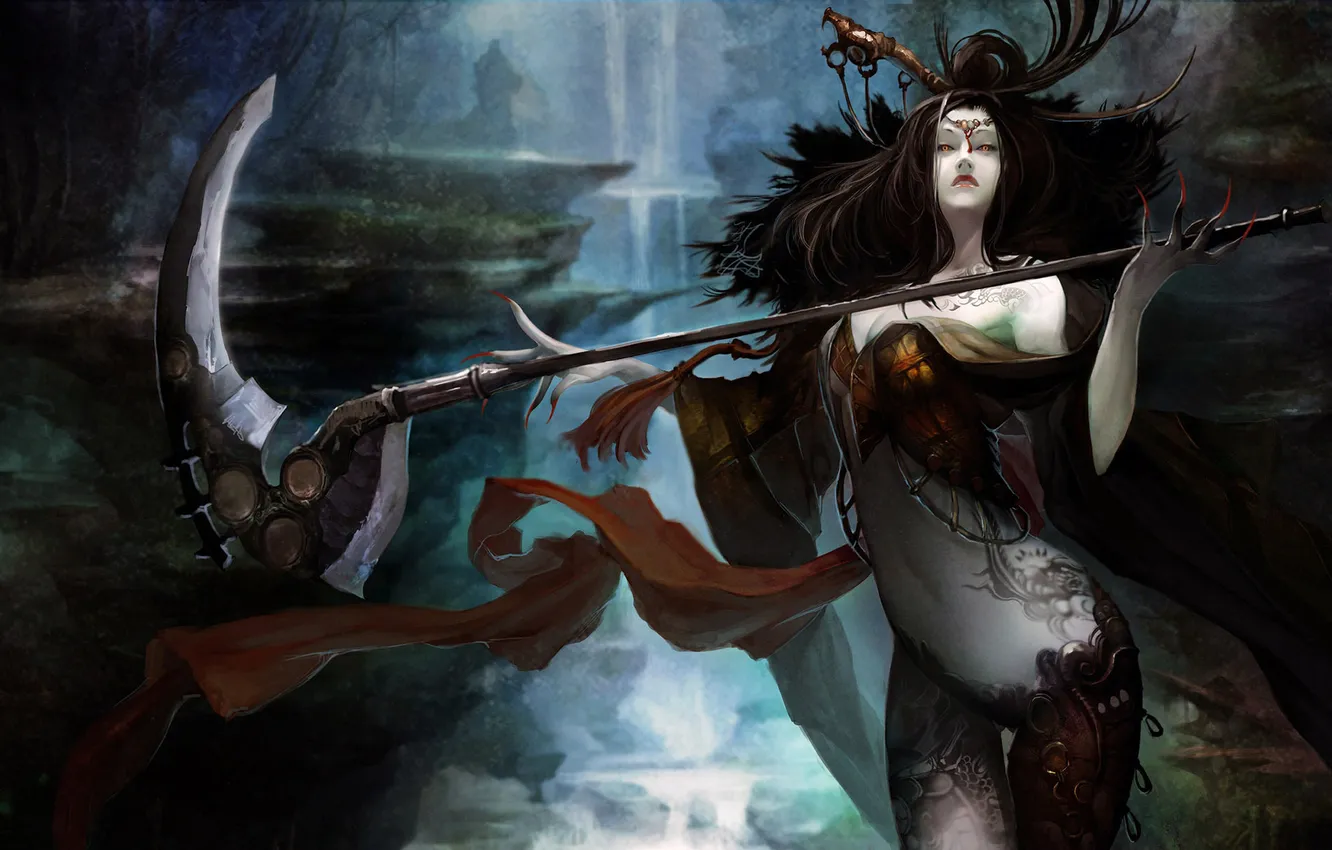 Photo wallpaper braid, witch, Sura Online