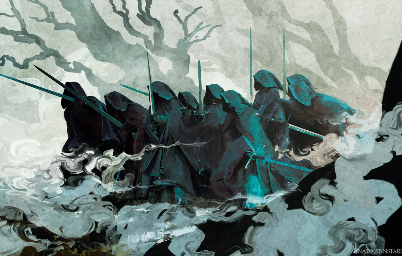 Photo wallpaper fiction, figure, the Lord of the rings, art, Ghost, art, Nazgul, nazgul