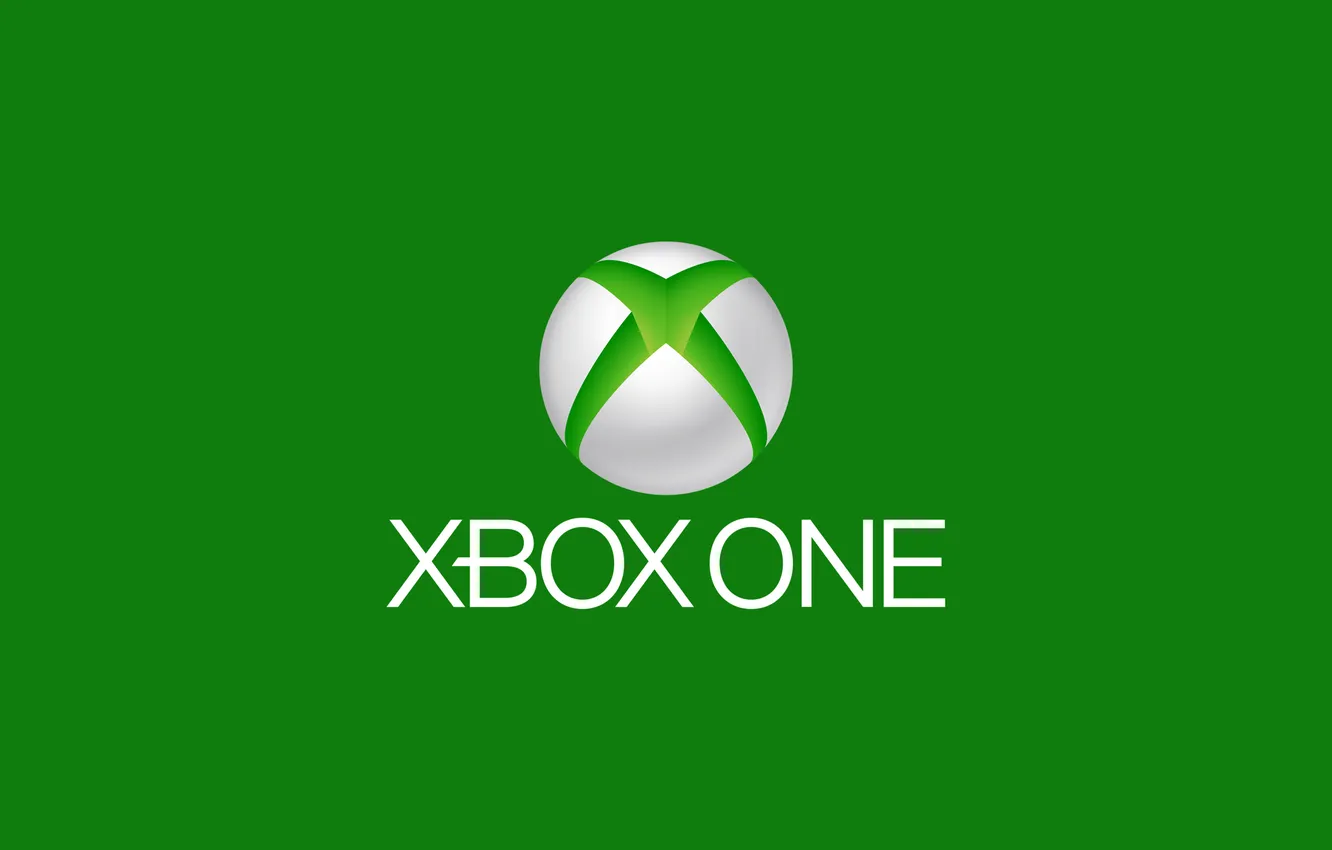 Photo wallpaper green, logo, Microsoft, logo, Xbox, Xbox one
