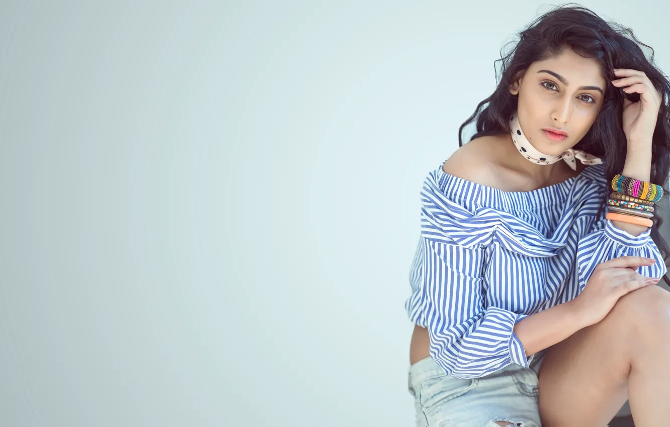 Photo wallpaper girl, hot, sexy, eyes, smile, beautiful, figure, model