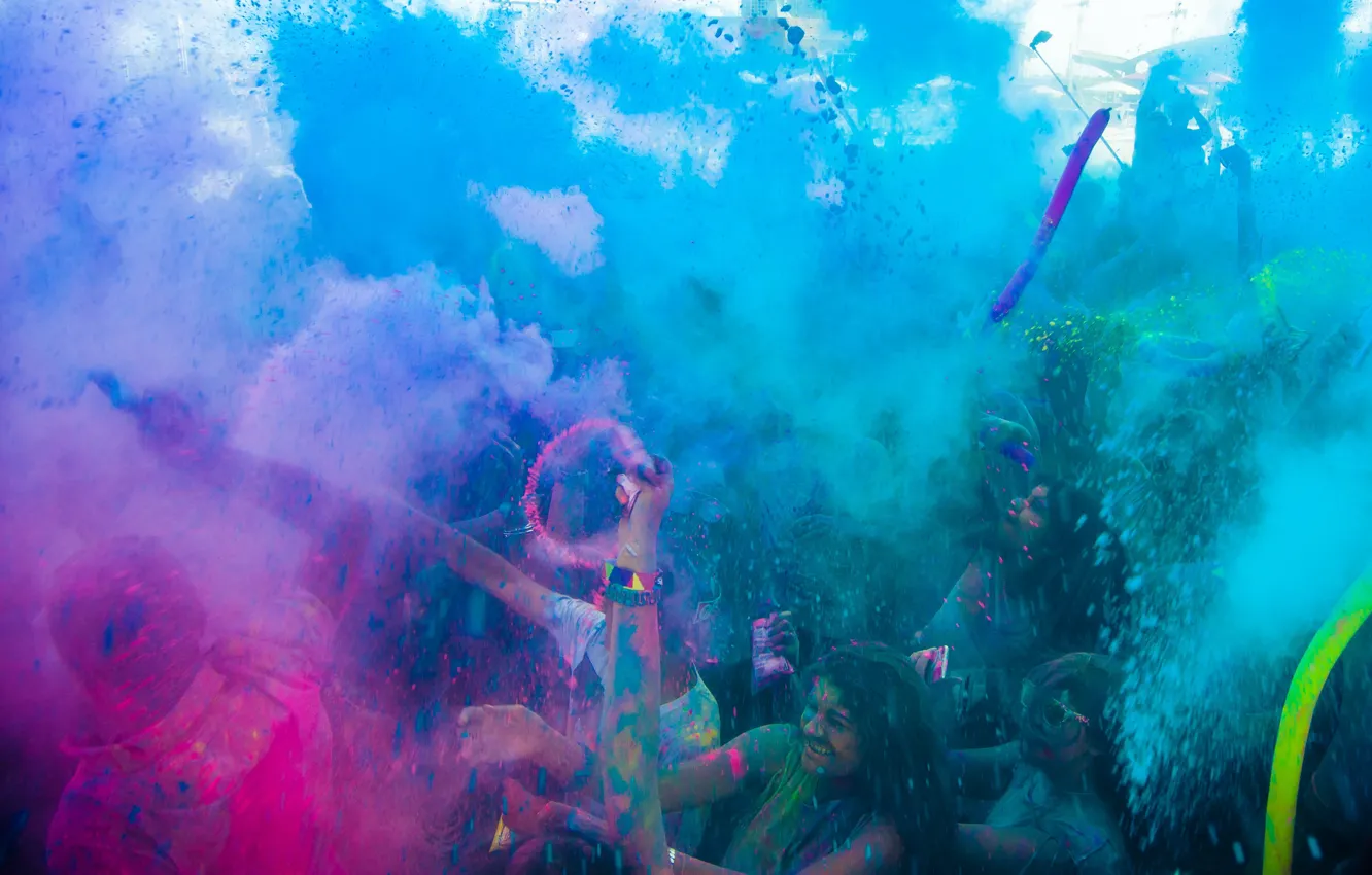 Photo wallpaper party, dust, fun