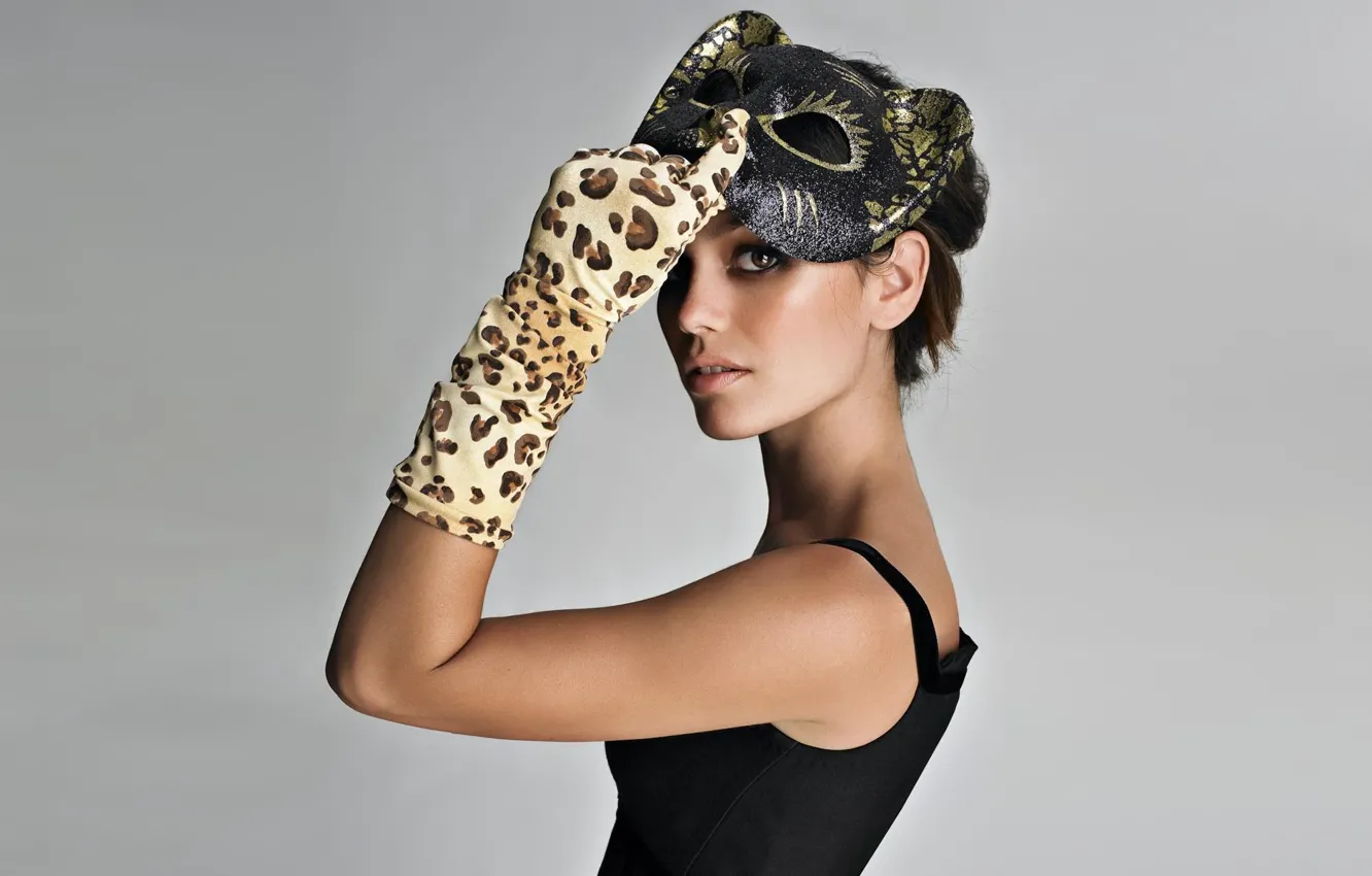 Photo wallpaper mask, gloves, Actress, image, Rachel Bilson, Rachel Bilson