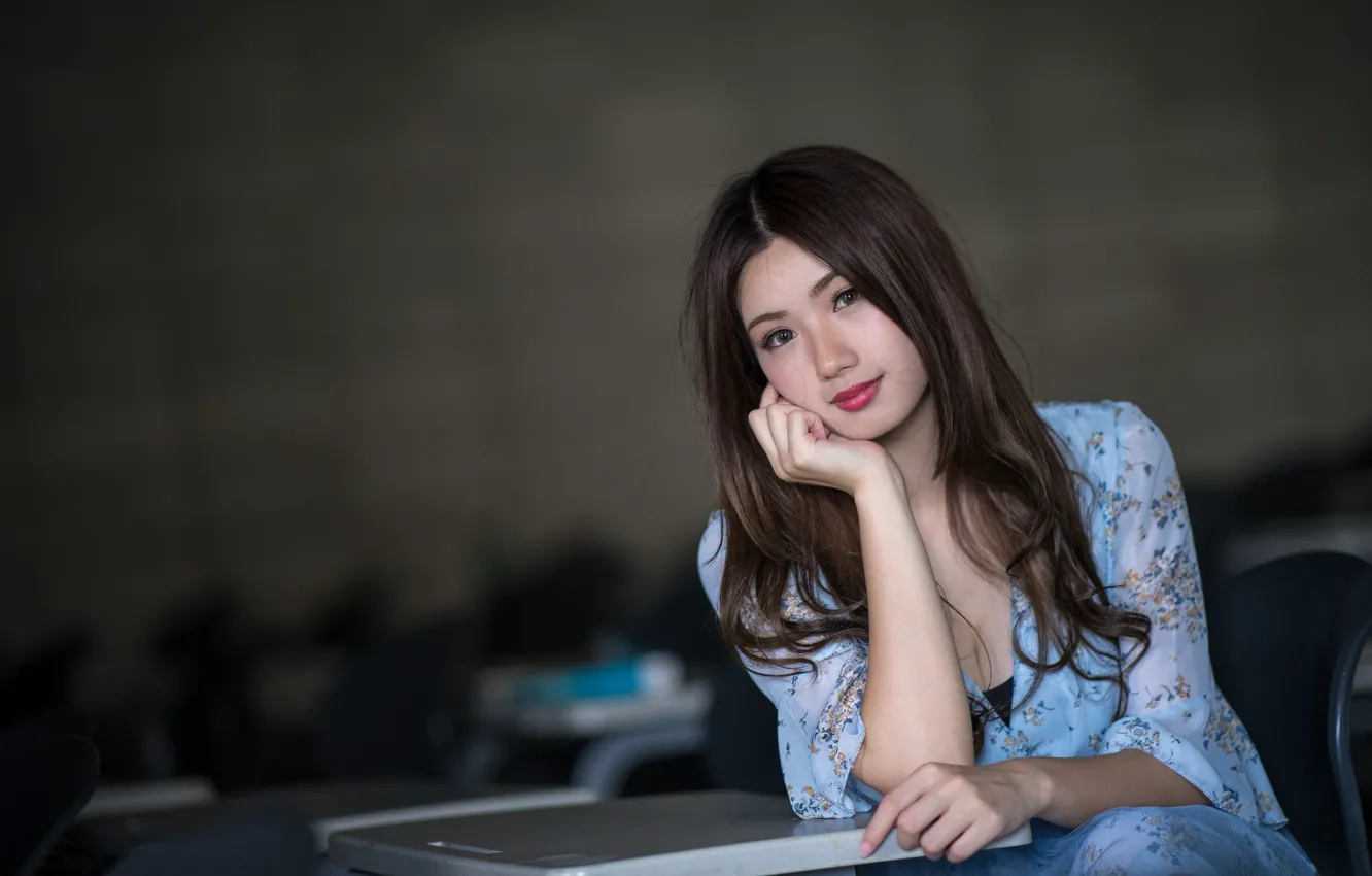 Photo wallpaper look, Asian, cutie, Devesa