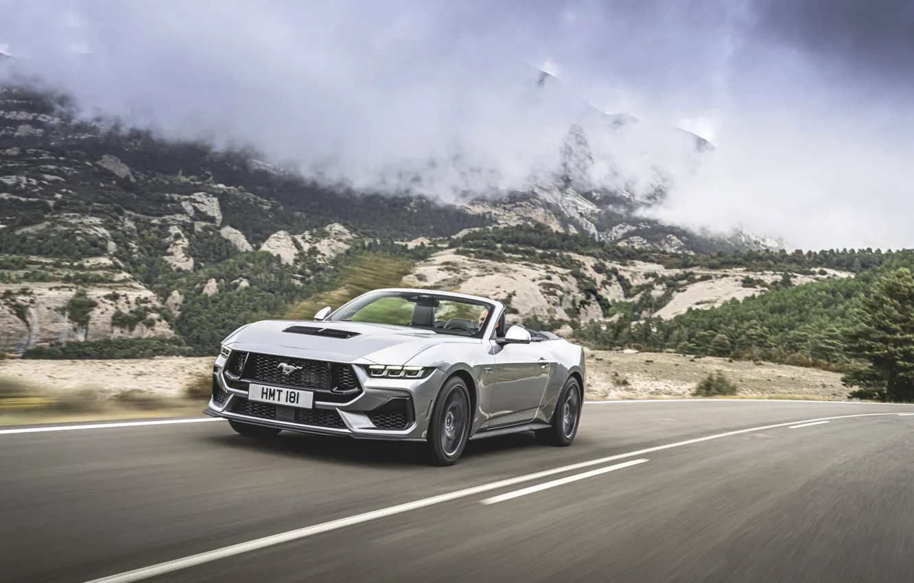 Photo wallpaper Mustang, Ford, Ford Mustang GT Convertible