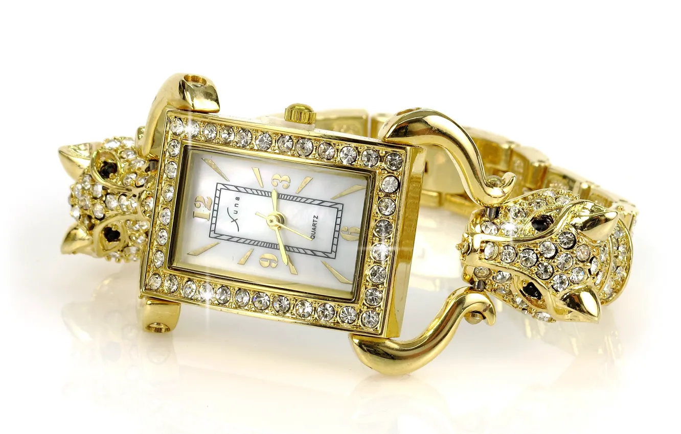 Photo wallpaper diamonds, gemstone, wrist watch, jewelry, women's watches