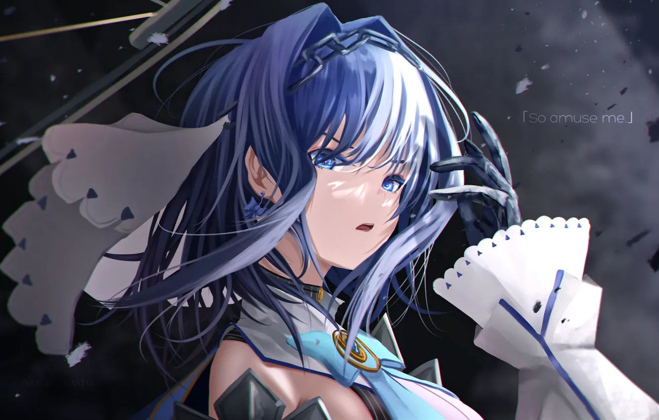 Photo wallpaper girl, Virtual youtuber, Оuro Kronii, Kayjae, HoloLive