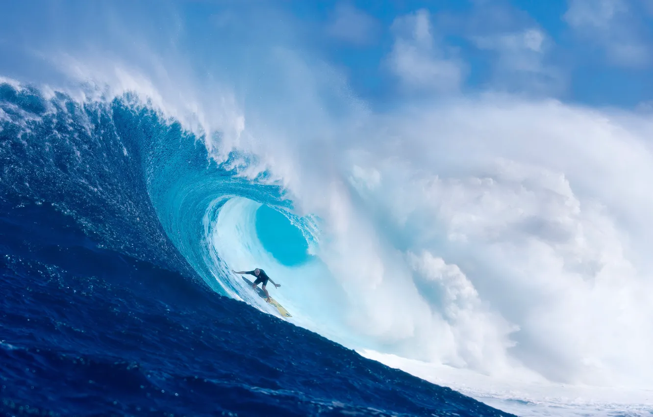 Photo wallpaper the ocean, sport, wave, surfing, surfer, surfing