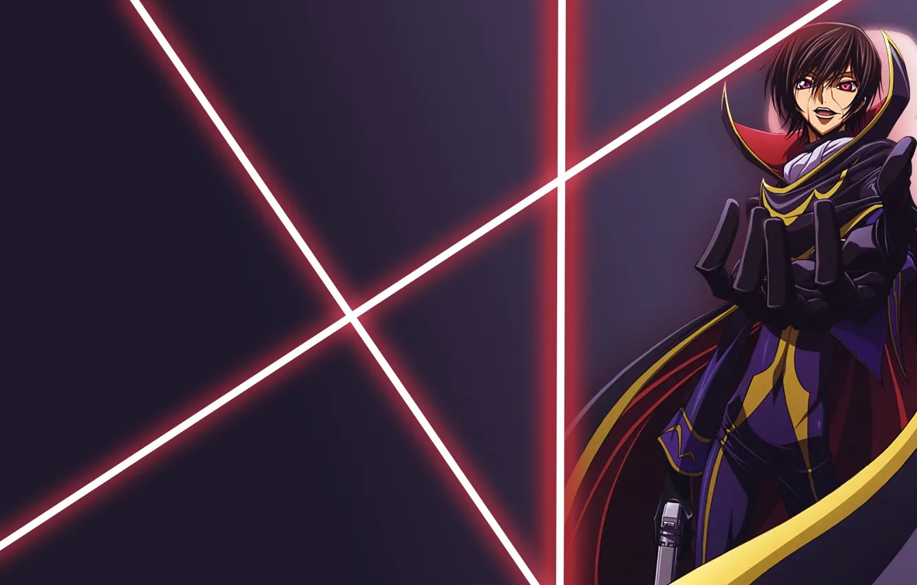 Photo wallpaper anime, art, Background, lasers, guy, Code Geass, Lilus