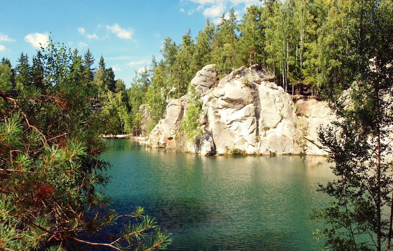 Photo wallpaper water, lake, karlovy vary czech republic