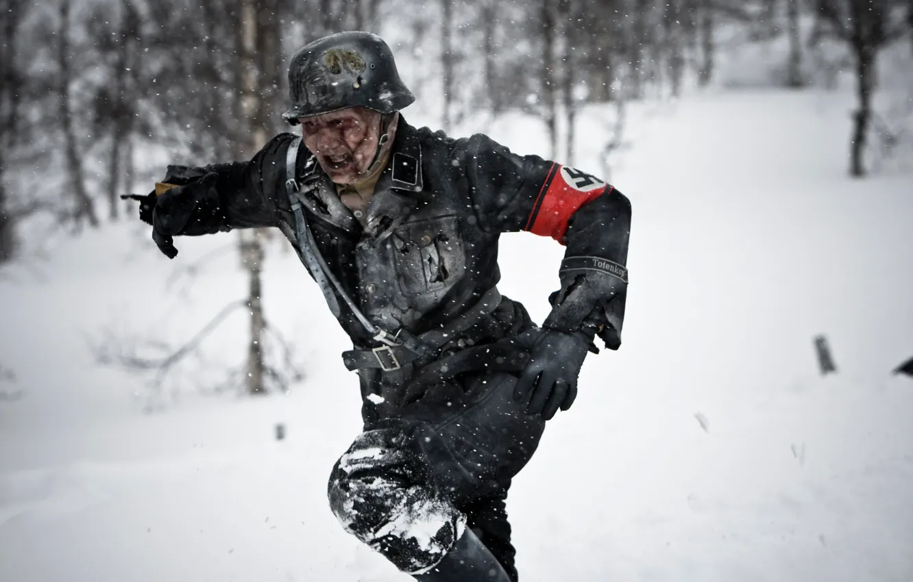 Photo wallpaper Dead, zombies, operation, the Germans, snow 2