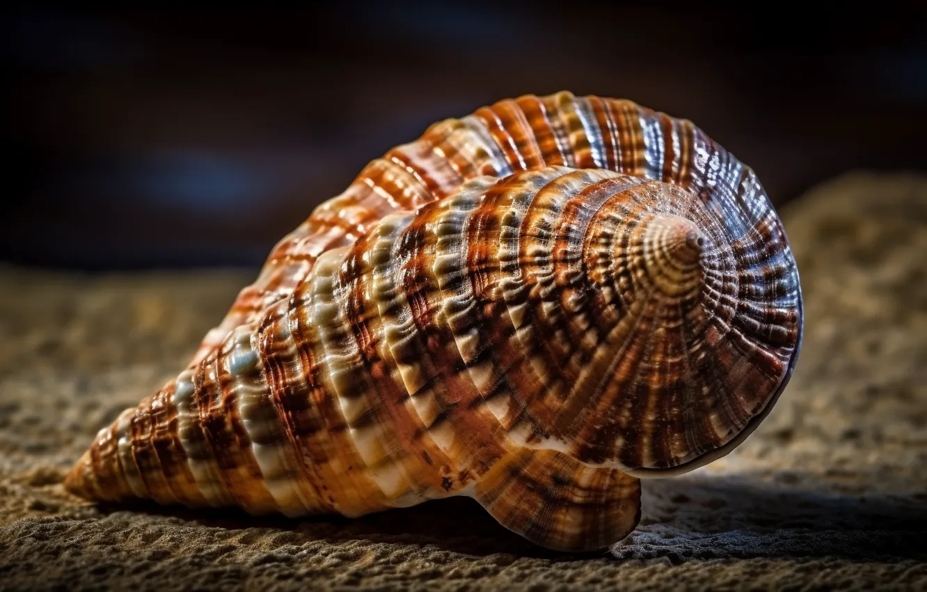 Photo wallpaper sink, shell, shellfish, digital art, AI art, The Art of Artificial Intelligence, neural network