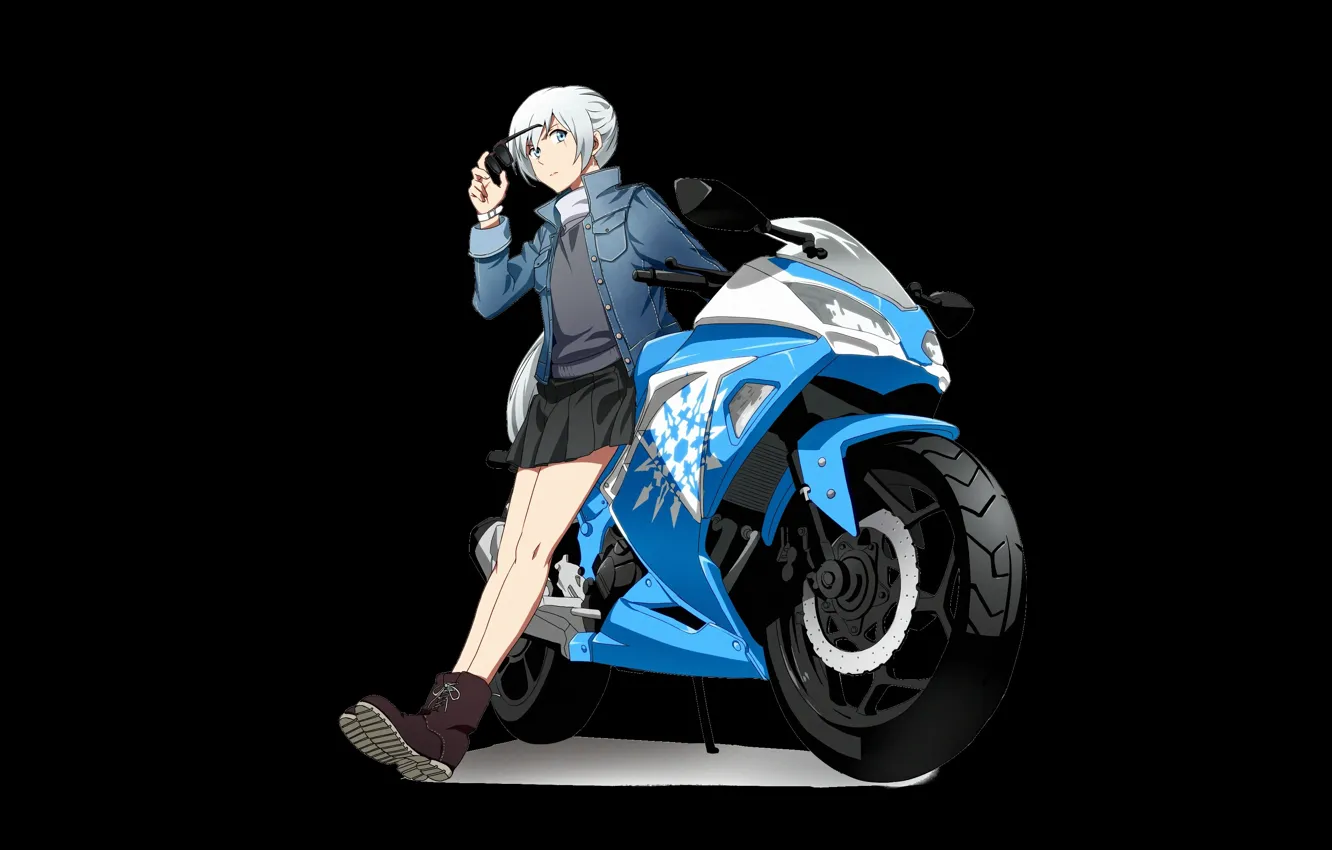 Photo wallpaper kawaii, anime, pretty, skirt, bishojo, seifuku, White Snow, RWBY